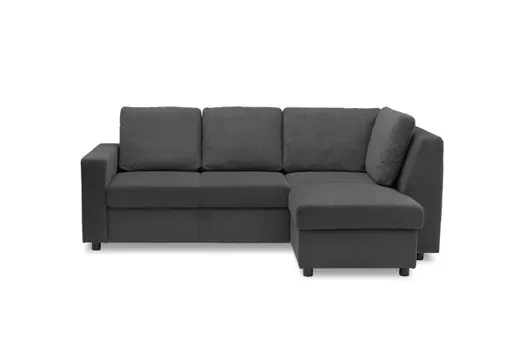 Ecksofa PRO FLEXX - 2-Sitzer, Ecke rechts, Stoff, Anthrazit