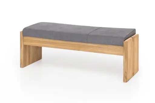 Polsterbank - mit Truhe, Breite ca. 130 cm, Eiche massiv