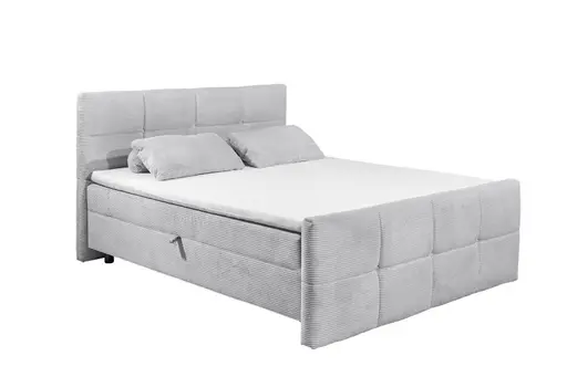 Boxbett- Liegefläche ca. 180x200 cm, Stoff, Creme