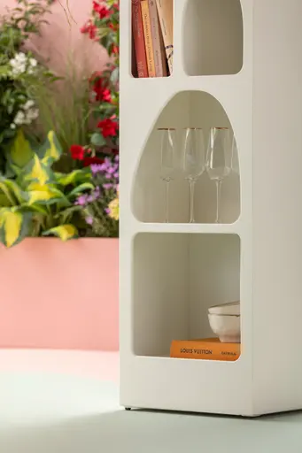 Regal- LB ca. 180x48 cm, Weiß