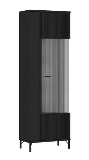 Vitrine - B ca. 62 cm, Schwarz