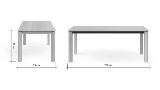 Esstisch Hillsboro - ausziehbar, LB ca. 200x95 cm, Buche massiv