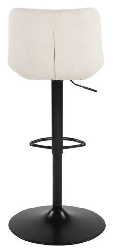 Barhocker - höhenverstellbar, Webstoff, Creme
