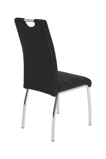 Stuhl - Kunstleder, Schwarz