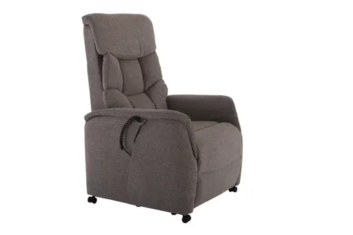 TV-Sessel MARLO - Aufstehhilfe, Relaxfunktion, Kopfteilverstellung, Stoff, Braunbeige