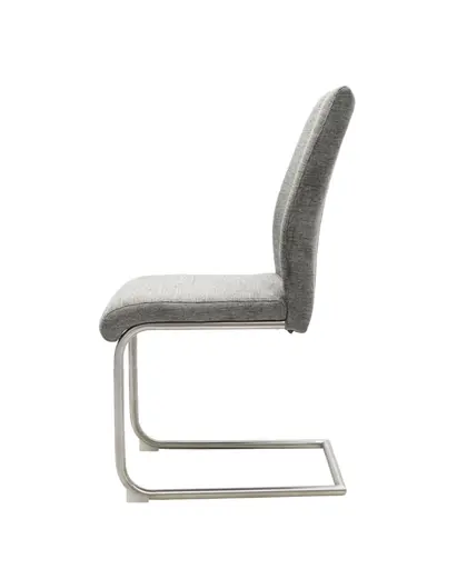 Freischwinger MERVE - Stoff, Grau