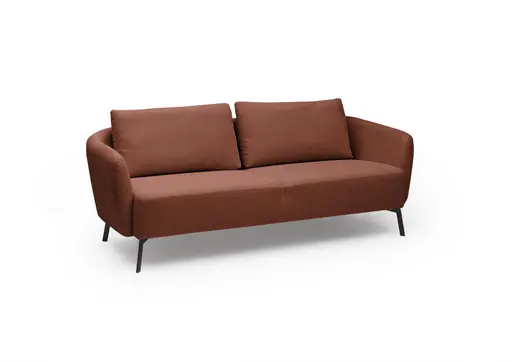 Sofa CARLLOTA - 3-Sitzer, Stoff, Rost