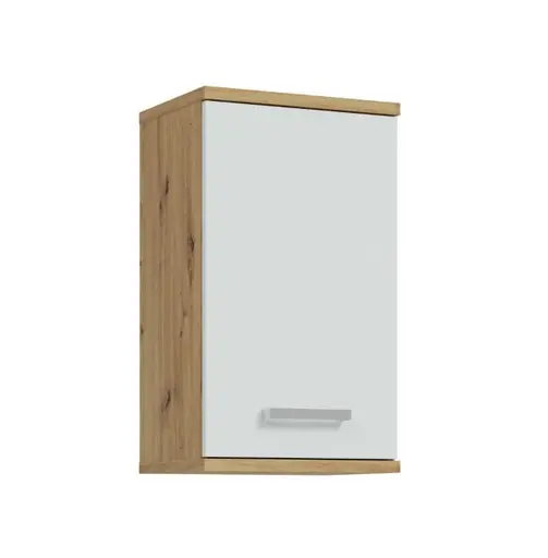 Hängeschrank- B ca. 40 cm, Eiche Dekor, Hellgrau