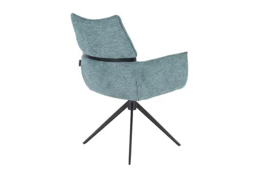 Armlehnstuhl MARJA - drehbar, Stoff, Türkis