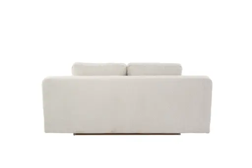 Sofa JEREMO - 2-Sitzer inkl. Schlaffunktion und Armlehnen verstellbar, Stoff, Beige