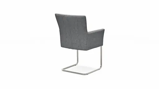 Armlehnstuhl 4110 - Wolle, Hellgrau