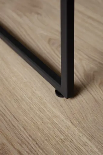 Schreibtisch - Eiche, Milk, Lack, Dunkelgrau