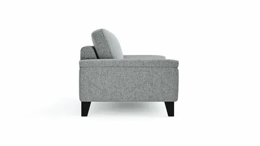 Sofa Oviedo - 3-Sitzer, Stoff, Hellgrau