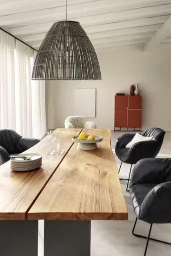 Dinnerchair Sevano - Leder, Anthrazit