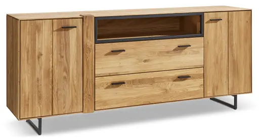 Sideboard Blackpool - Eiche massiv, natur geölt