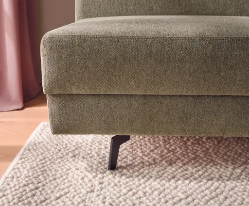 Schlafsofa Carmona - 2-Sitzer inkl. Schlaffunktion und Bettkasten, Stoff, Grün