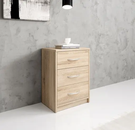 Nachtkommode - Eiche Dekor