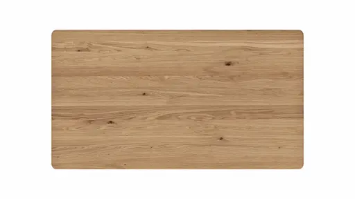 Esstisch Phoenix - LB ca. 180x100cm, Eiche geölt mit Epoxidharz dunkel