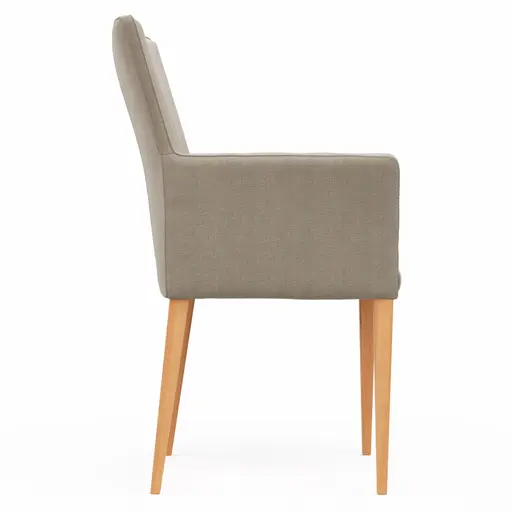 Armlehnstuhl Cosyra - Stoff, Beige