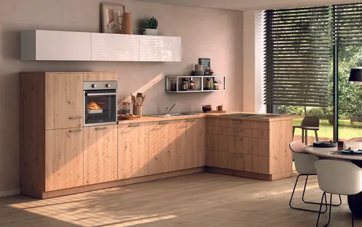 L-Küche 51.130 2 521, Wildeiche Nachbildung