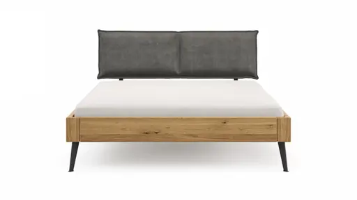 Bettgestell 1660 - Liegefläche ca. 160x200 cm, Wildeiche massiv, geölt