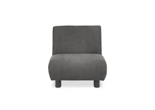  Faltsessel EBBY - ohne Armlehne inkl. Schlaffunktion, Stoff, Dunkelgrau