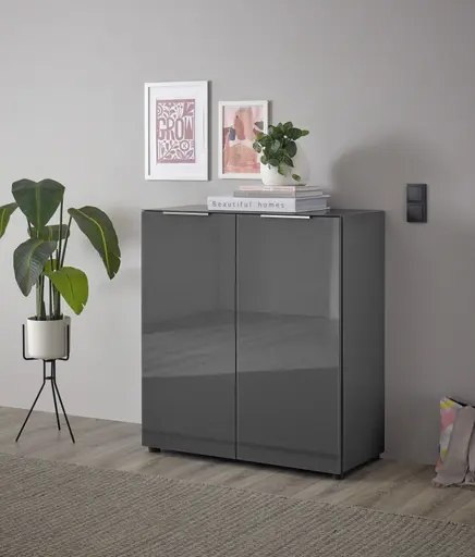 Kommode- B ca. 90 cm, Anthrazit