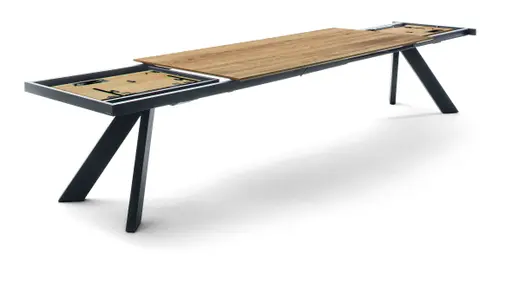 Esstisch - ausziehbar, LB ca. 190x100 cm, Wildeiche Furnier