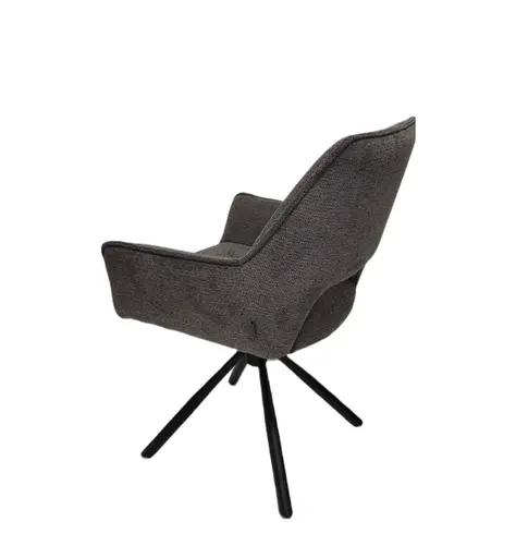 Armlehnstuhl MARESA - drehbar, Stoff, Anthrazit