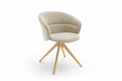 Sessel - drehbar, Stoff, Sand
