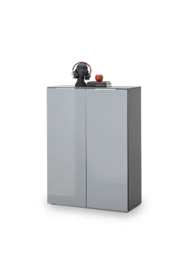 Schuhschrank GILLIAN - B/H/T ca. 88x120x40 cm, Graphit