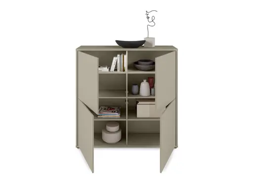 Kommode FAID- B ca. 124 cm, Taupe