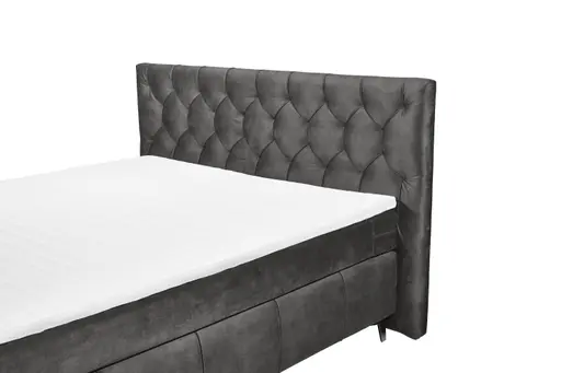 Boxspringbett - Liegefläche ca. 180x200 cm, Stoff Espresso