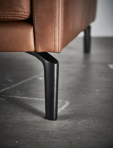 Sofa Cuneo - 2,5-Sitzer, Leder, Cognac