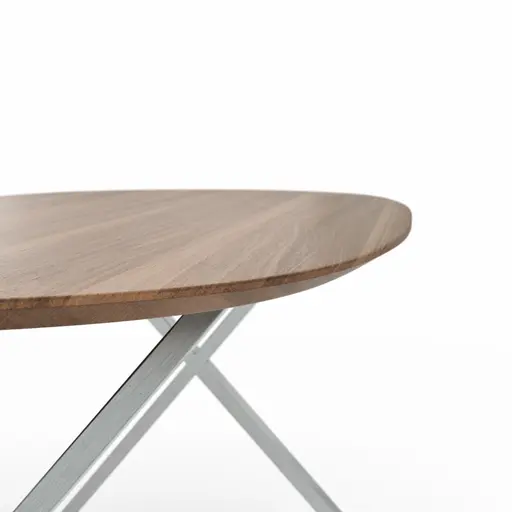 Esstisch Nayara - LB ca. 200x100 cm, Wildnussbaum massiv, geölt