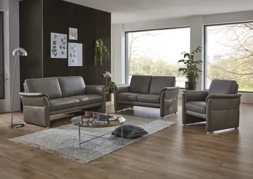 Sofa - 2,5-Sitzer, Leder Rauchbraun
