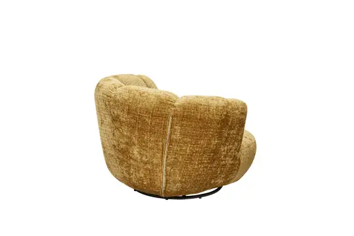 Drehsessel- Stoff, Goldfarben
