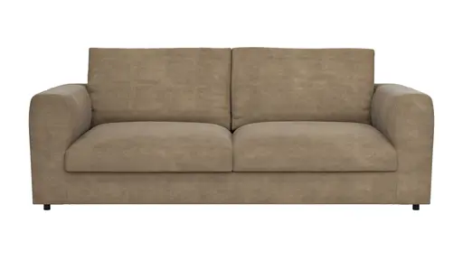 Sofa Stormy - 3-Sitzer, Stoff, Rauchbraun