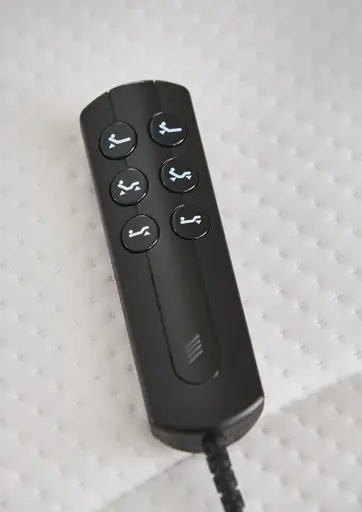 Polsterbett - Liegefläche ca. 180x200 cm, Lattenrahmen motorisch, Stoff, Rose