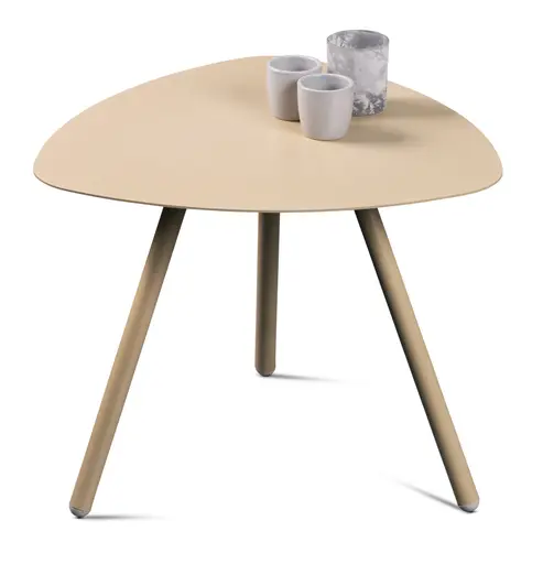 Beistelltisch - LB ca. 50x50 cm, Cremeweiß