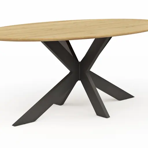 Esstisch Phoenix - LB ca. 200x110 cm, Eiche massiv, oval