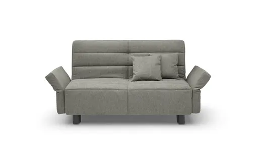 Funktionssofa EASY Optik D - 2-Sitzer, 140 cm inkl. Schlaffunktion, Stoff, Grün