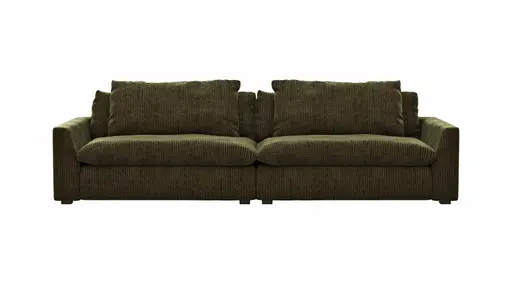 Sofa Ulf - 3,5-Sitzer, Cord, Moos