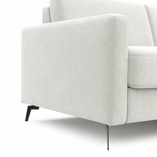 Schlafsofa Laredo - 2,5-Sitzer inkl. Schlaffunktion, Stoff, Offwhite