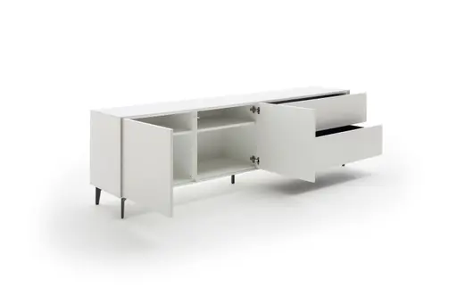 Sideboard Casello - BHT ca. 225x74x47 cm, Lack Matt, Weiß