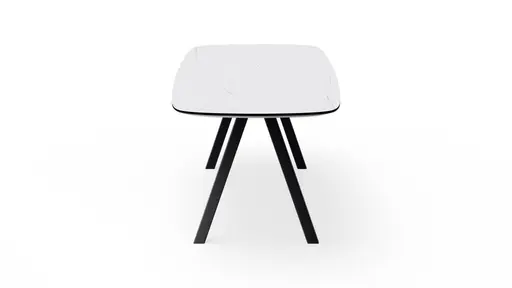 Esstisch Jari - LB ca. 220x95 cm, Keramik, Weiß