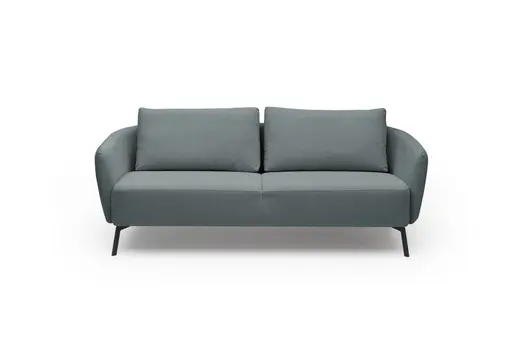Sofa CARLLOTA - 3-Sitzer, Stoff, Graublau
