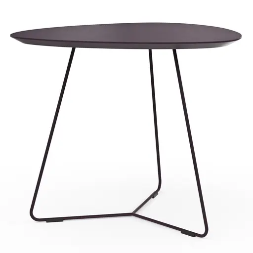 Ecktisch Fano - LBH ca. 59x50x50 cm, Fenix, Aubergine