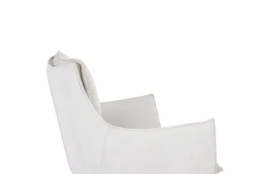 Armlehnstuhl MANDY - drehbar, Stoff, Silbergrau