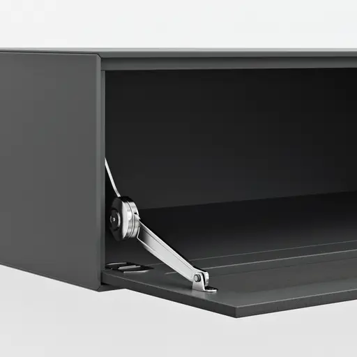 Wohnwand Edge - B ca. 180 cm, Lack, Graphit